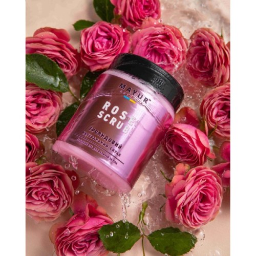 Скраб для тіла Mayur сольовий Троянда 250 мл (4820189560722)