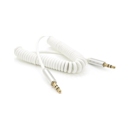 Кабель мультимедійний 3.5mm M to 3.5mm M 1.5m 90° corner white Voltronic (YT-AUXSGJ(M)/(M)-1.5-W)