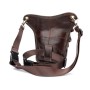 Сумка Vintage На пояс шкіряна Коричнева (20013)