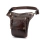 Сумка Vintage На пояс шкіряна Коричнева (20013)