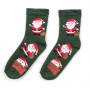 Шкарпетки дитячі BNM з Сантою (M1C0101-2024-1-greenred)