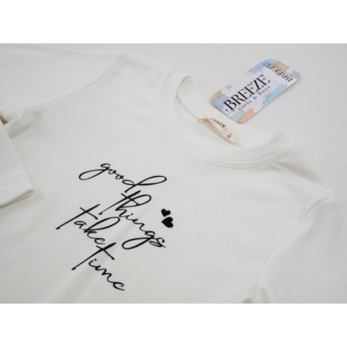 Кофта дитяча Breeze GOOD THINK (21349-152G-cream)