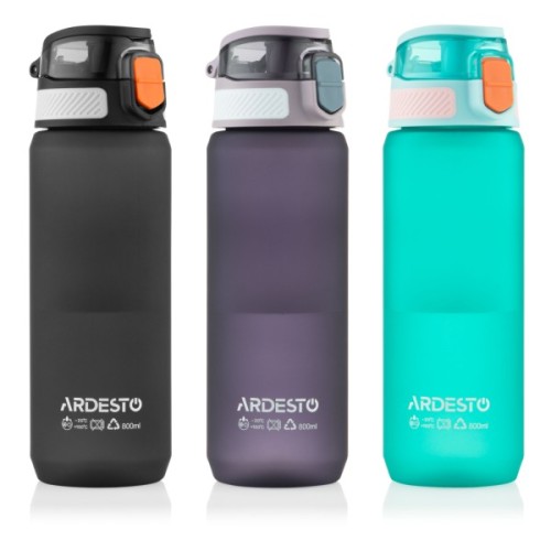 Пляшка для води Ardesto Matte 800мл, пластик, фіолетовий (AR2281MG)