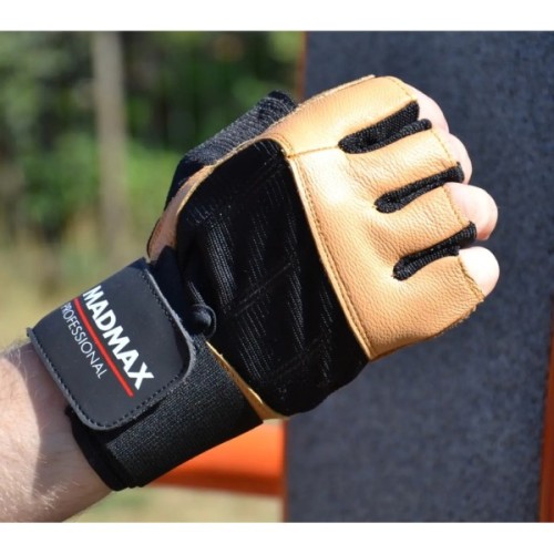 Рукавички для фітнесу MadMax MFG-269 Professional Brown L (MFG-269-Brown_L)
