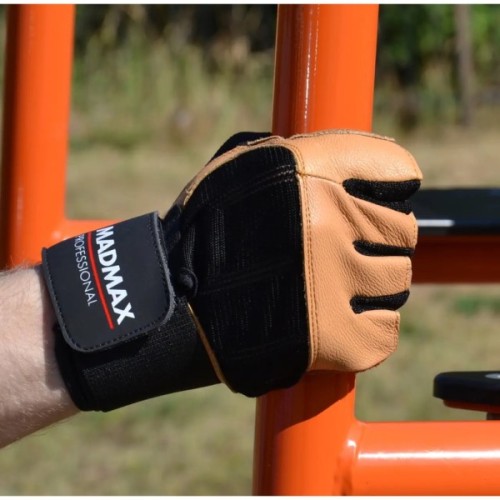 Рукавички для фітнесу MadMax MFG-269 Professional Brown L (MFG-269-Brown_L)