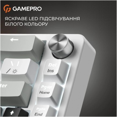 Клавіатура GamePro Genesis Silverlight MK116 USB UA Grey (MK116)
