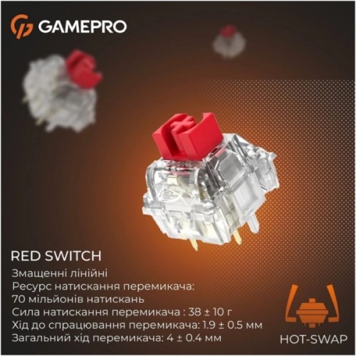 Клавіатура GamePro Genesis Silverlight MK116 USB UA Grey (MK116)