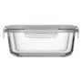 Харчовий контейнер Ardesto Gemini квадратний, 1.23л, боросилікатне скло, прозорий (AR1212BSQ)