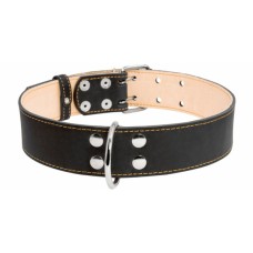 Нашийник для тварин Collar подвійний 45 мм 56-68 см чорний (03591)