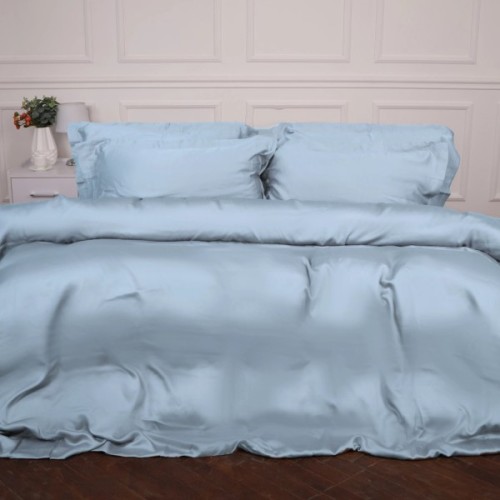 Постільна білизна MirSon Tencel №04 Blue 2x143x210 Сімейний (2200009369568)