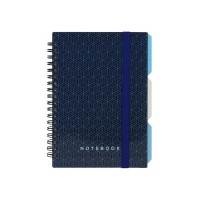 Блокнот Optima Desing 45, B6 з розділювачами 100 аркушів, клітинка (O20358-45)