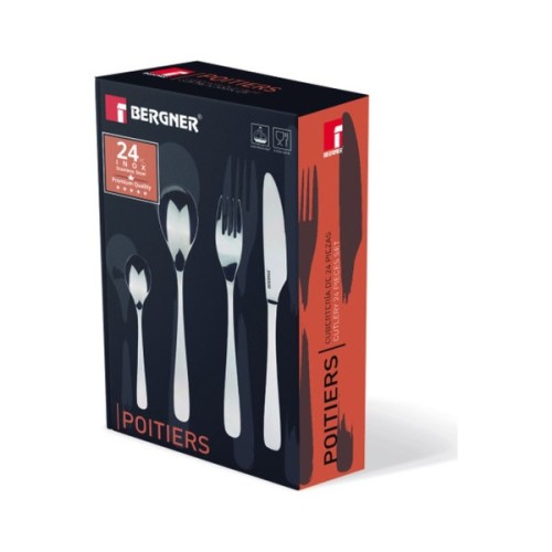 Набір столових приборів Bergner Poitiers 24 предмета (BG-5302-MM)