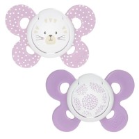 Пустушка Chicco Physio Comfort силіконова 6-16 міс 2 шт рожева (74933.11.00.00)