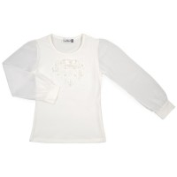 Кофта дитяча Matilda з квіточками (10134-1-164G-cream)