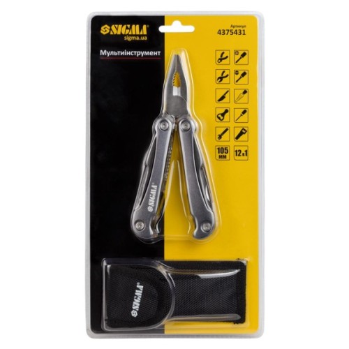 Мультитул Sigma 12в1, чохол (4375431)