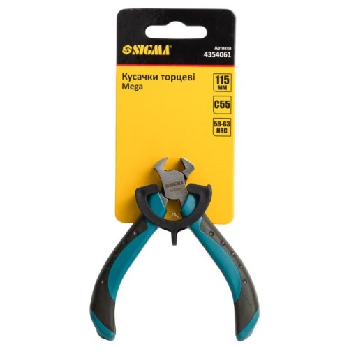 Кусачки Sigma торцеві 115мм Mega (4354061)