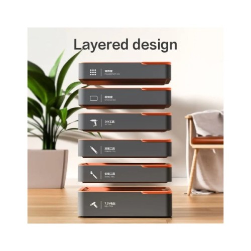 Набір інструментів Deli 7 шт. у модульному кейсі (H1001-D)