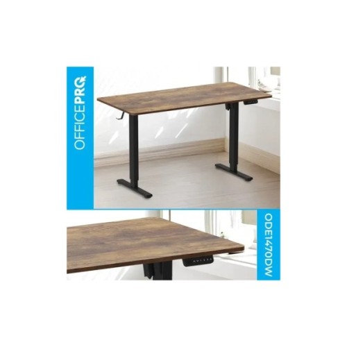 Комп'ютерний стіл OfficePro ODE1470DW Dark Wood/Black (ODE1470DW)