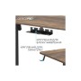Комп'ютерний стіл OfficePro ODE1470DW Dark Wood/Black (ODE1470DW)