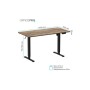 Комп'ютерний стіл OfficePro ODE1470DW Dark Wood/Black (ODE1470DW)