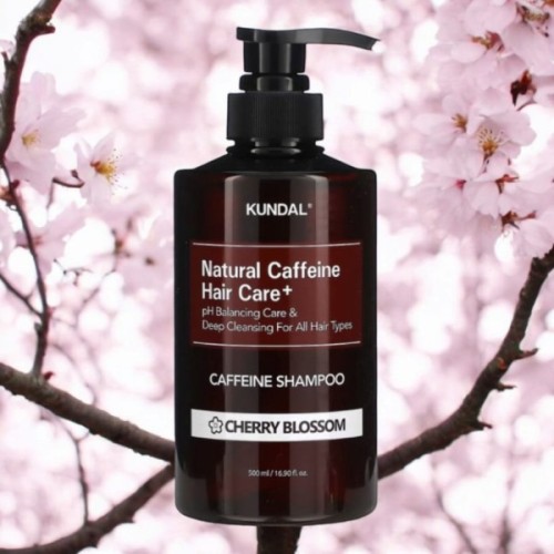 Шампунь Kundal Natural Caffeine & Intensive Scalp Care Shampoo Cherry Blossom 500 мл (8809568745772)