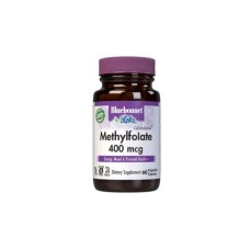Вітамін Bluebonnet Nutrition Метилфолат (B9) 400мкг, Cellular Active, Methylfolate, 60 вегетаріанських (BLB0456)