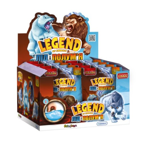 Антистрес #sbabam сюрприз у вигляді тварини серії Legend of animals Максі – Лід і полум'я (60/CN25)