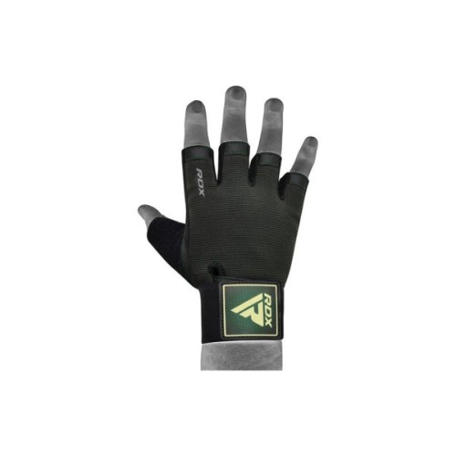 Рукавички для фітнесу RDX T2 Half Army Green Plus L (WGA-T2HA-L+)