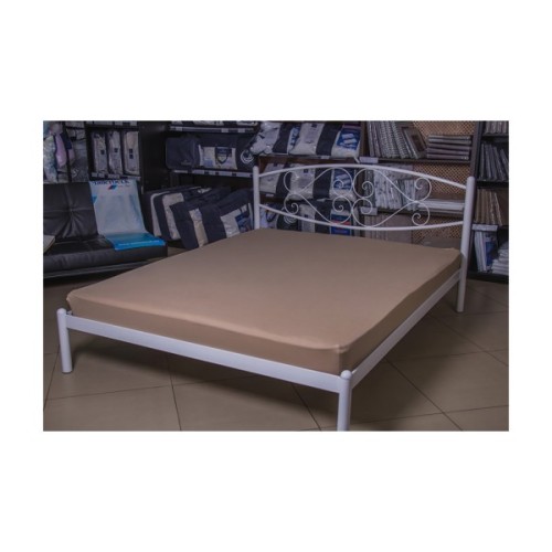 Простирадло Billerbeck трикотажне на резинці коричневий 100х200 см (1671-Е42)