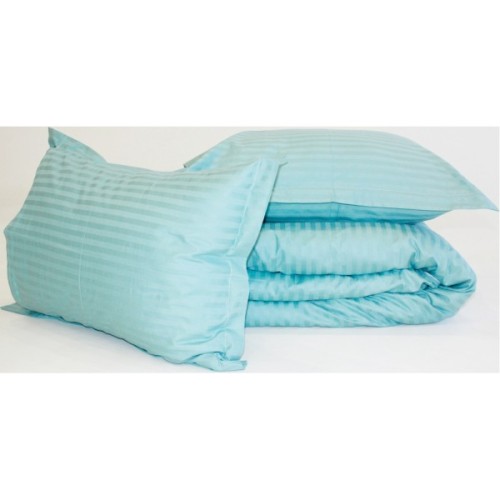 Постільна білизна MirSon SatinStripe 30-0015GreenWave 220х240 King Size (2200005253267)