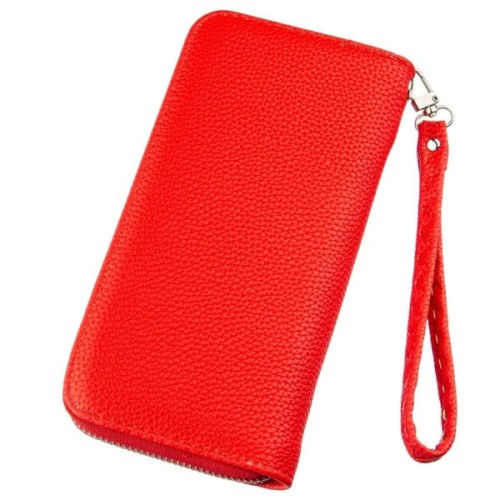 Гаманець Kivi З екошкіри флотар Яскраво-червоний (19018)