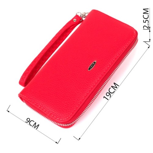 Гаманець Kivi З екошкіри флотар Яскраво-червоний (19018)