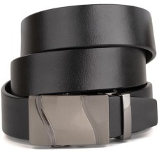 Ремінь Vintage Чоловічий з пряжкою хвиля Чорний (20336)