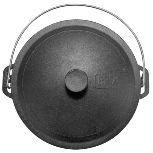 Котел туристичний Brizoll чавунний з кришкою 10 л (KT10-1)