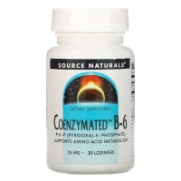 Антиоксидант Source Naturals Коензим Вітаміну B6, 25 мг, Coenzymated™ Vitamin B-6, 30 таблеток для (SN0940)
