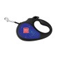 Повідець для собак WAUDOG R-leash "Ракета" світловідбивна стрічка L до 50 кг 5 м чорний (8126-0125-01)