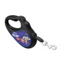 Повідець для собак WAUDOG R-leash "Ракета" світловідбивна стрічка L до 50 кг 5 м чорний (8126-0125-01)