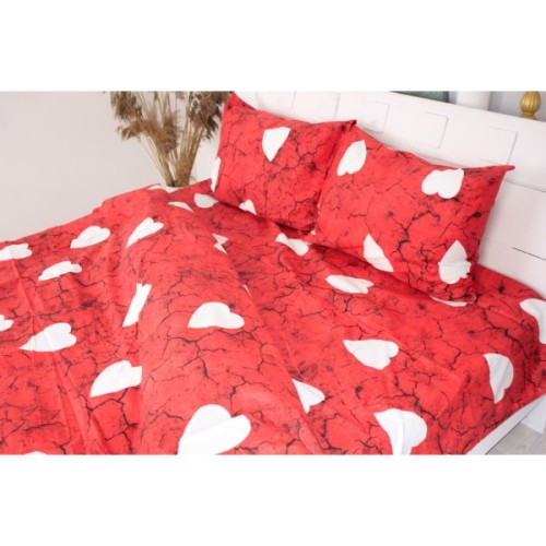 Постільна білизна MirSon Сатин 22-1275 Marble heart King Size (2200003570939)