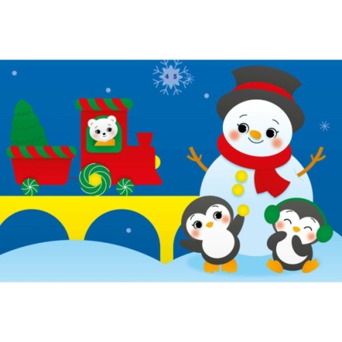 Книга Аплікації наліпками. Сніговичок - Ю.В. Каспарова Ранок (9789667514105)