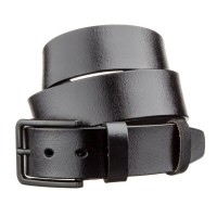 Ремінь Vintage Чоловічий шкіряний Чорний (20222)
