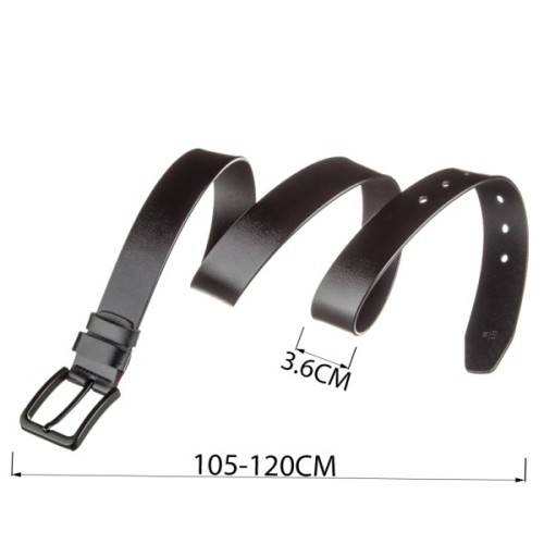 Ремінь Vintage Чоловічий шкіряний Чорний (20222)