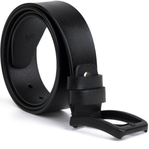 Ремінь Vintage Чоловічий шкіряний Чорний (20222)