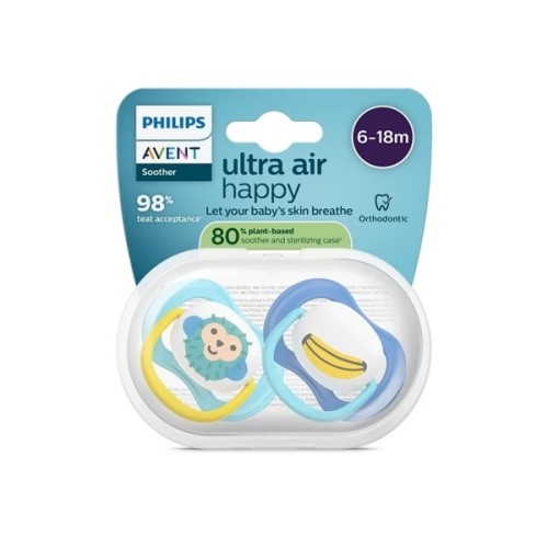 Пустушка Philips AVENT Ultra Air 6-18 місяців 2 шт (SCF080/26)