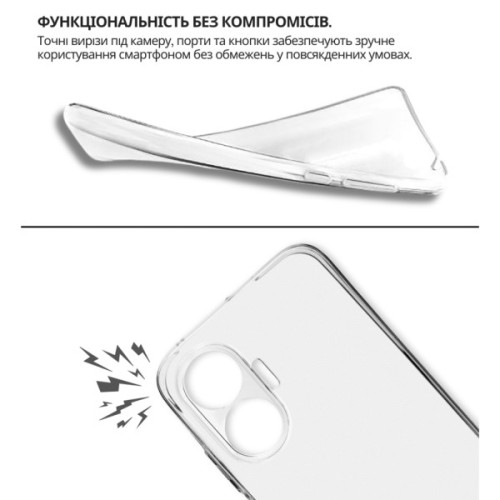 Чохол до мобільного телефона BeCover silicone Poco F7 Transparent (714910)