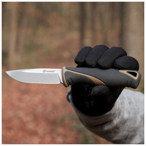 Ніж Ganzo G807-DY Бежевий з ножнами (G807DY)