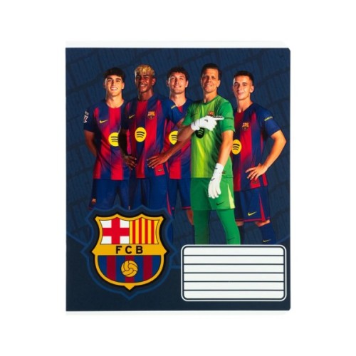 Зошит Kite FC Barcelona, 18 аркушів, лінія (BC26-237)