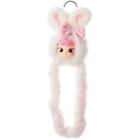 М'яка іграшка Tangle з кільцем Cimmy Fluffy Bunny Snowy (HWTANGLE01S01-WC02)