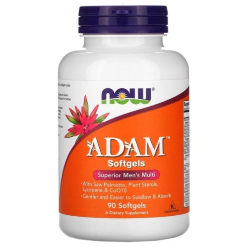 Мультивітамін Now Foods Супер Мультивітаміни для Чоловіків, Adam, Superior Men's Multi, 90 гел (NOW-03880)