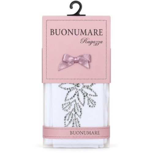 Колготки дитячі BNM зі стразами (M0C0302-1154-11G-white)