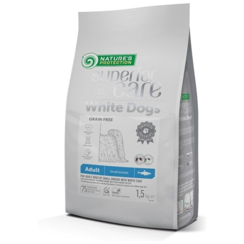 Сухий корм для собак Nature's Protection Superior Care White Dogs Grain Free Herring Adult 1.5 кг (NPSC47439)